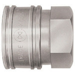 Nitto TSP耦合器，不锈钢，氮橡胶SG（NBR）（男性线安装插座）主要侧R1 1/2（00734） 12TSF SUS NBR