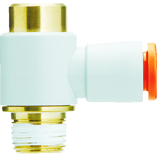 SMC一触 - 带有六角形插座的通用肘部，英寸大小 KQ2VS01-34AS