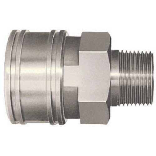 Nitto TSP耦合器，由钢制成，硝酸橡胶SG（NBR）（女性螺钉安装的插座）主要侧RC1 1/4（00850） 10TSM STEEL NBR