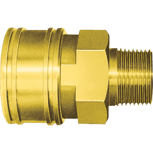 Nitto TSP耦合器，由氮橡胶SG（NBR）（女性螺钉安装的插座）制成的黄铜（00592） 1TSM BRASS NBR