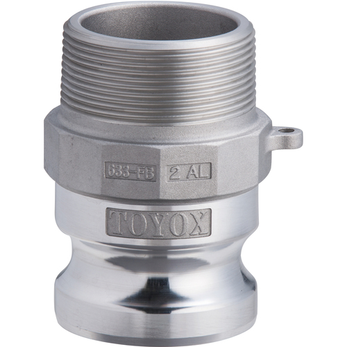 Toyox Camlock适配器男性螺钉铝633-FB 1-1/2英寸AL 633-FB-1-1/2-AL