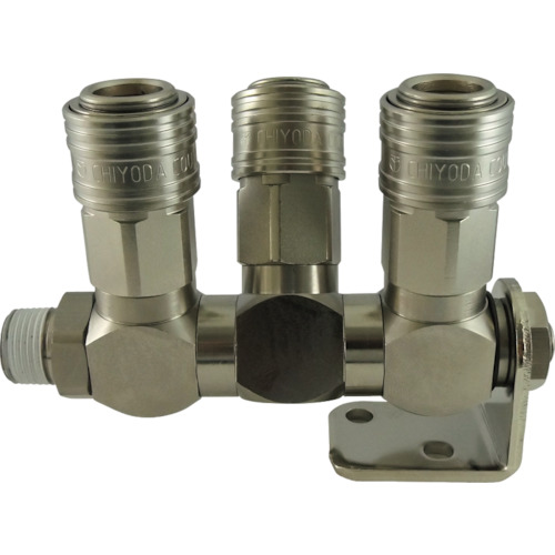 Chiyoda免费接头CHS 3分支通用类型R3/8 CHFJ-3U03