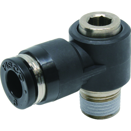 Pisco管拟合六边形线圈通用肘管6连接直径R1/8 POL6-01