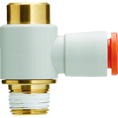 SMC一触 - 带有六角形插座的通用肘部，英寸大小 KQ2VS07-35AS