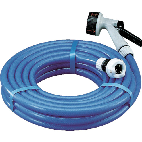 Iris 136242耐压软管10m Aqua Gun带水龙头座蓝色 TIH-10M