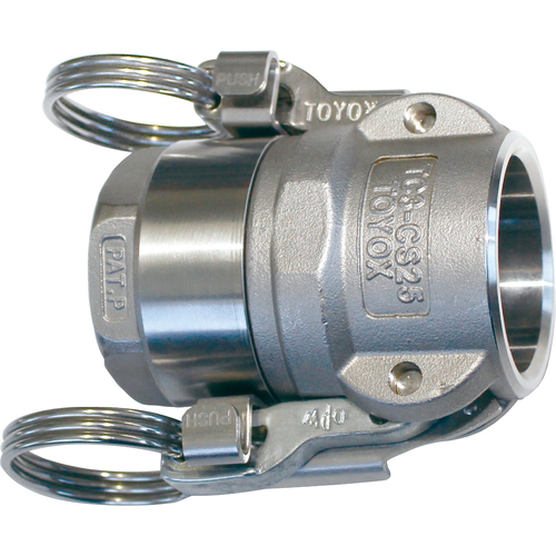 Toyox软管配件（不锈钢）Toyo连接器TC3-CS类型兼容软管25mm拟合标准1 TC3-CS25 TC3-CS25