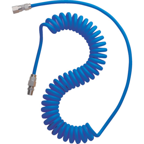 Trusco尿电烷线圈软管6.0m蓝色 TUNA-7