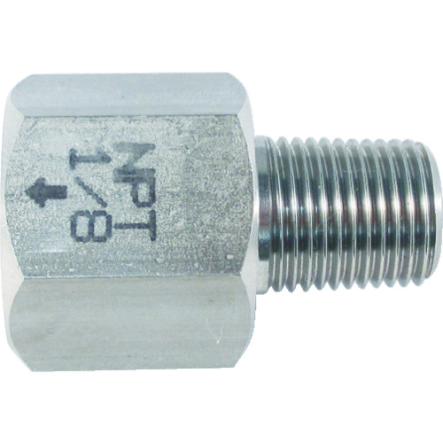 ASOH不锈钢转换内部和外部插座外M6（P1.0）X内部PT1/8 NF-8611