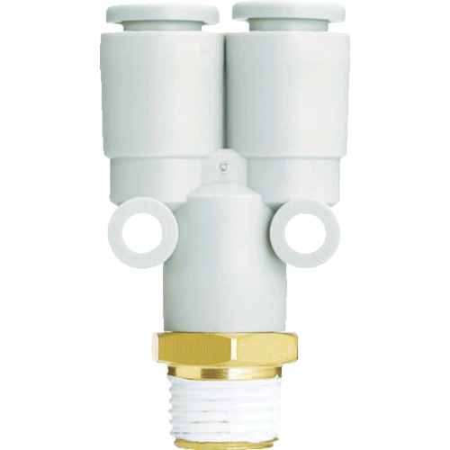 SMC一触管配件分支8mm R1/4 KQ2U08-02AS