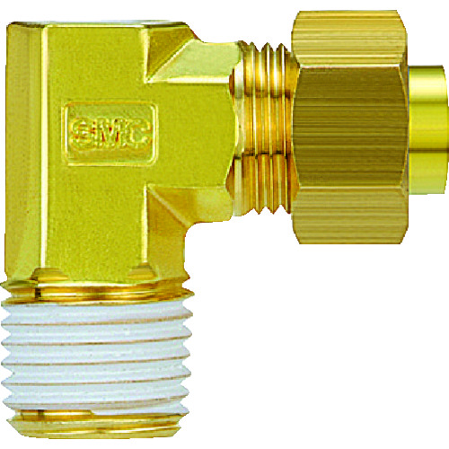 SMC插入管配件肘部铜管套筒12mm ・1/4 KFL12B-02S