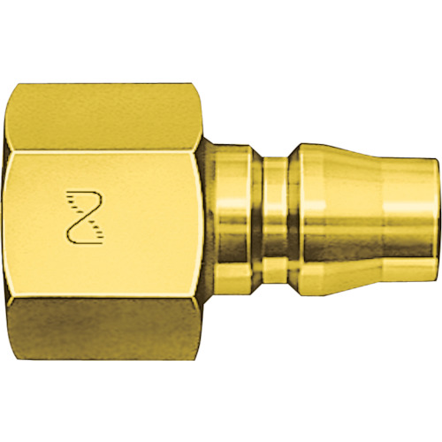Nitto黄铜高耦合器（雄性螺纹安装插头）主要侧R1/2压力电阻1.5 MPa（00212） 400PF BRASS