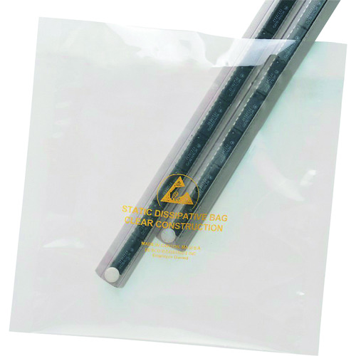 DESCO ESD袋，statfree，透明，ZIP类型，305毫米x 406毫米，数量100 13884