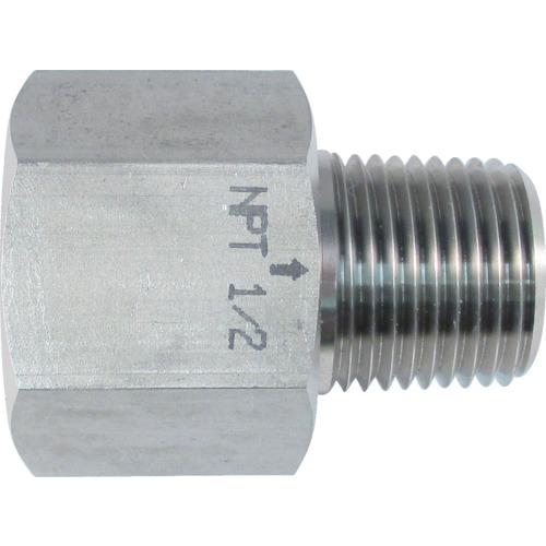 ASOH不锈钢转换器内部和外部插座外部NPT1/2 x内部PT1/2 NF-8444