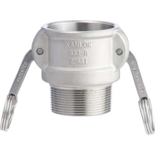 Toyox Camlock耦合器男性螺钉不锈钢633-BB 3英寸SST 633-BB-3-SST