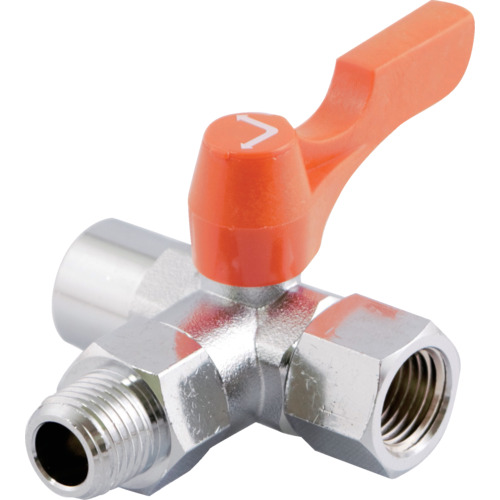 ASOH球阀Ace Ball 3W水平三向阀外X内螺钉类型PT3/8 BT-4333R