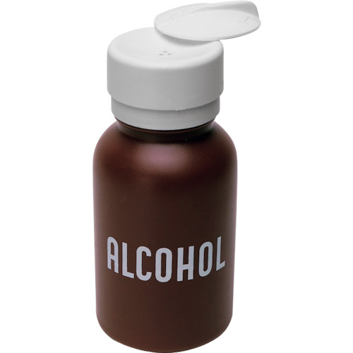 DESCO分配器持久触摸棕色圆形高密度聚乙烯240cc酒精打印 35601