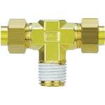 SMC插入管配件双安装奶酪联合黄铜套筒8mm ・1/8 KFT08B-01S