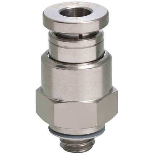 Pisco Tube拟合黄铜直接管6螺钉M5 x 0.8橡胶Hnbr no盖 KC6-M5-1