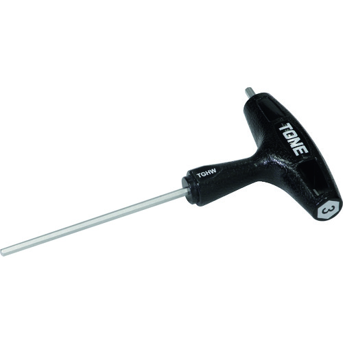 音调六角扳手（T形）握力六角形扳手对面3mm总长度134mm TGHW-03