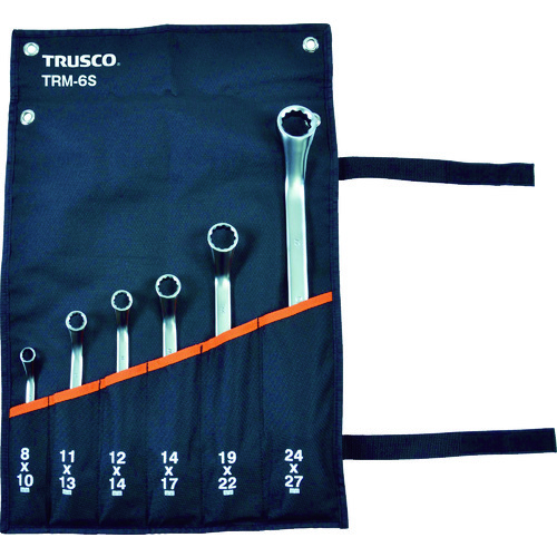 Trusco 45&deg;双壁眼镜扳手套件（6组） TRM-6S
