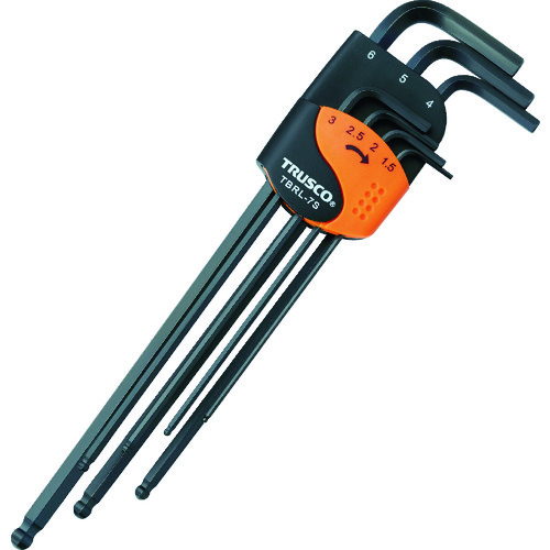 Trusco Ball Point Hexagonal Wrench套件长7 TBRL-7S