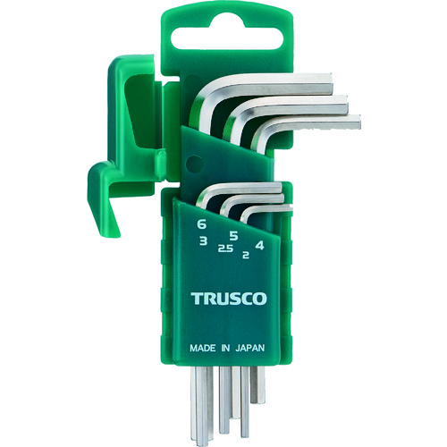 Trusco Hexagonal扳手在两端有反染色孔，6个 HW-TP6S
