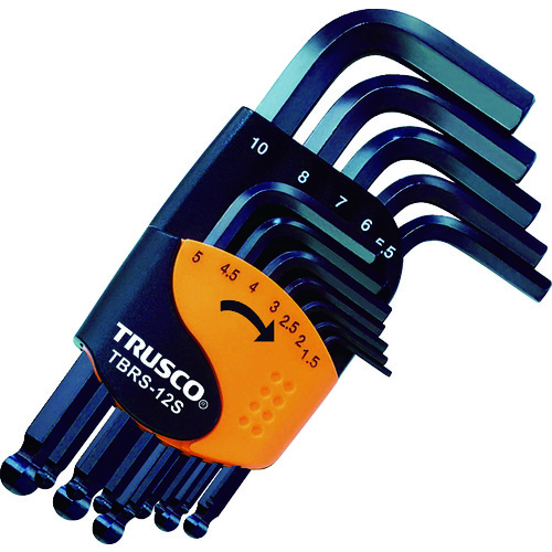 Trusco Ball Point Hexagonal Wrench套装12套12 TBRS-12S