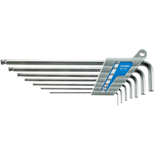 Hozan Ball Point Wrench套件7 W-110