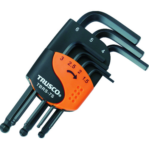 Trusco Ball Point Hexagonal Wrench套件套件7 TBRS-7S