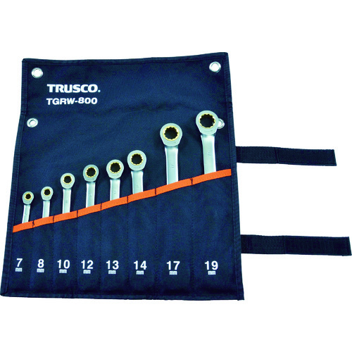Trusco棘轮组合扳手套件（标准）8件套件 TGRW-800