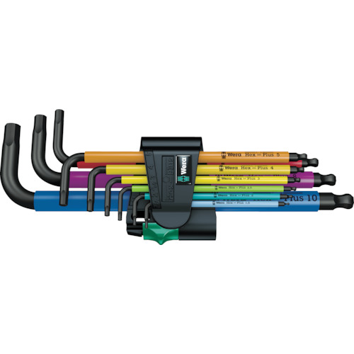 WERA 950SPKL/9SMN多色十六进制钥匙集 073593