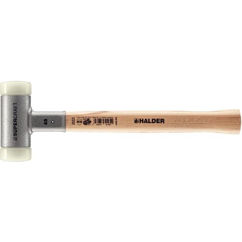 Halder Supercraft Hammer山核桃手柄与尼龙（白色）头直径45mm，总长360mm 3366.045