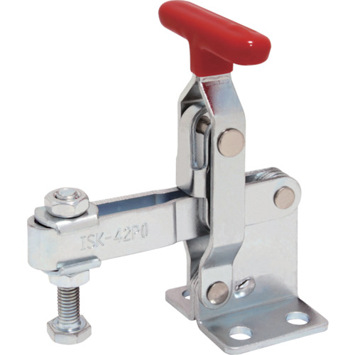 iraku向下压脚型拨动夹具钢制垂直手柄（31326）夹具臂运动角度94&deg;法兰底基拧紧力2.0KN总长度115mm ISK-42P0