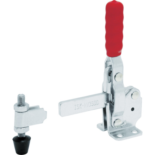 irara向下压脚型拨动夹具钢制垂直手柄（31304）夹具臂运动角度100&deg;法兰底座拧紧力2.27KN ISK-HV3500