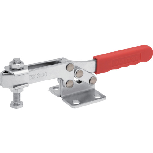 ikura向下压脚型切换夹具钢钢水平手柄（31209）夹具臂运动角度65&deg;法兰底座夹具5.0KN ISK-38D0