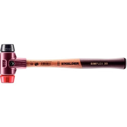 Halder单纯锤橡胶（黑色）和质朴（红色）头直径30mm 3026.030