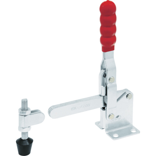 iraku向下压脚型拨动夹具钢制垂直手柄（31307）夹具臂运动角度105&deg;法兰底座夹具3.4KN总长度209mm ISK-HV5500