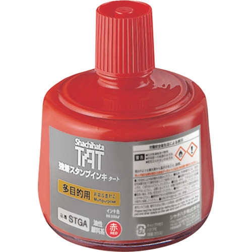 shachihata-强邮票墨水 - 牙垢多功能大瓶红色 STGA-3-R