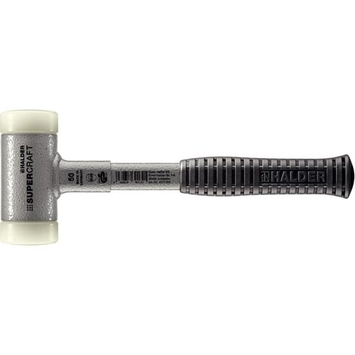 Halder Supercraft Hammer Steel手柄与尼龙（白色）头直径50mm，长315mm 3377.050