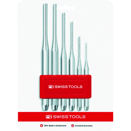 PB瑞士工具750BCN平行ping punch（八角形体）设置带有支架（泡沫包） 750BCN