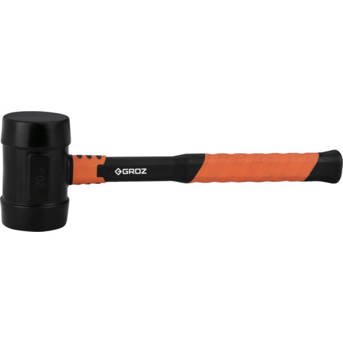 Groz橡胶锤（玻璃纤维图案）＃1 1/4 MLTR/20B/FG