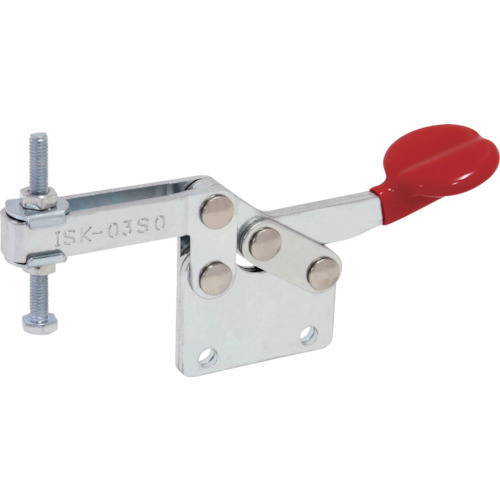 ikura向下压脚型切换夹具钢钢水平手柄（31107）夹具臂运动角度65&deg;直底基拧紧力0.3KN ISK-03S0