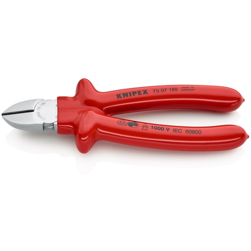 Knipex绝缘1000V对角线nipper 180mm 7007-180