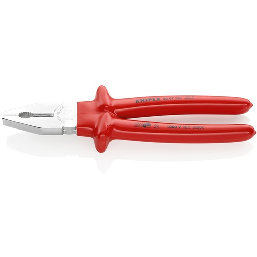 [停产] knipex [售罄并停产]隔热钳1000V绝缘浸入手柄250mm 0307-250