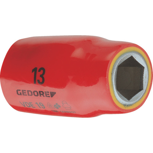 [有限的库存] Gedore [售罄并停产]绝缘插座1/2，10mm相对的侧面 6122510