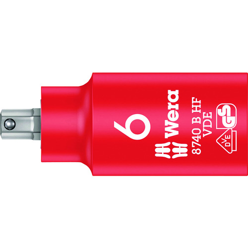 WERA 8740 B VDE绝缘固定功能位插座SW 6.0 004902