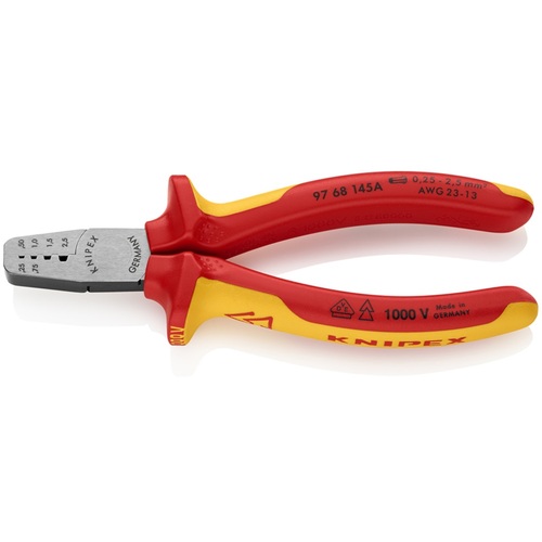 Knipex 9768-145a终端袖子1000V的绝缘压接钳 9768-145A