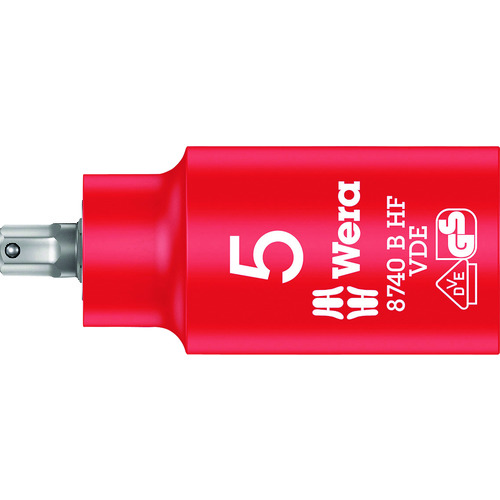 WERA 8740 B VDE绝缘固定功能位插座SW 5.0 004901