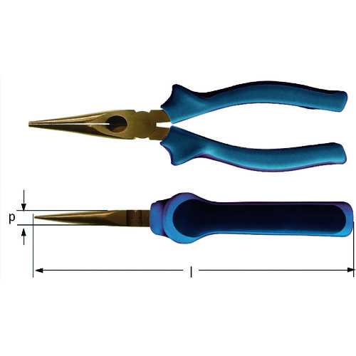 AMPCO瑞士爆炸钳长北切割容量：1mm铁线，4mm铜线，总长度180mm EE1800B