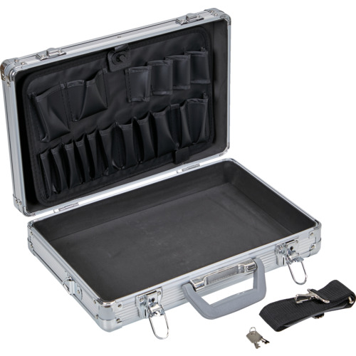 trusco铝制盒单一开放388x247x81银 TAC-10